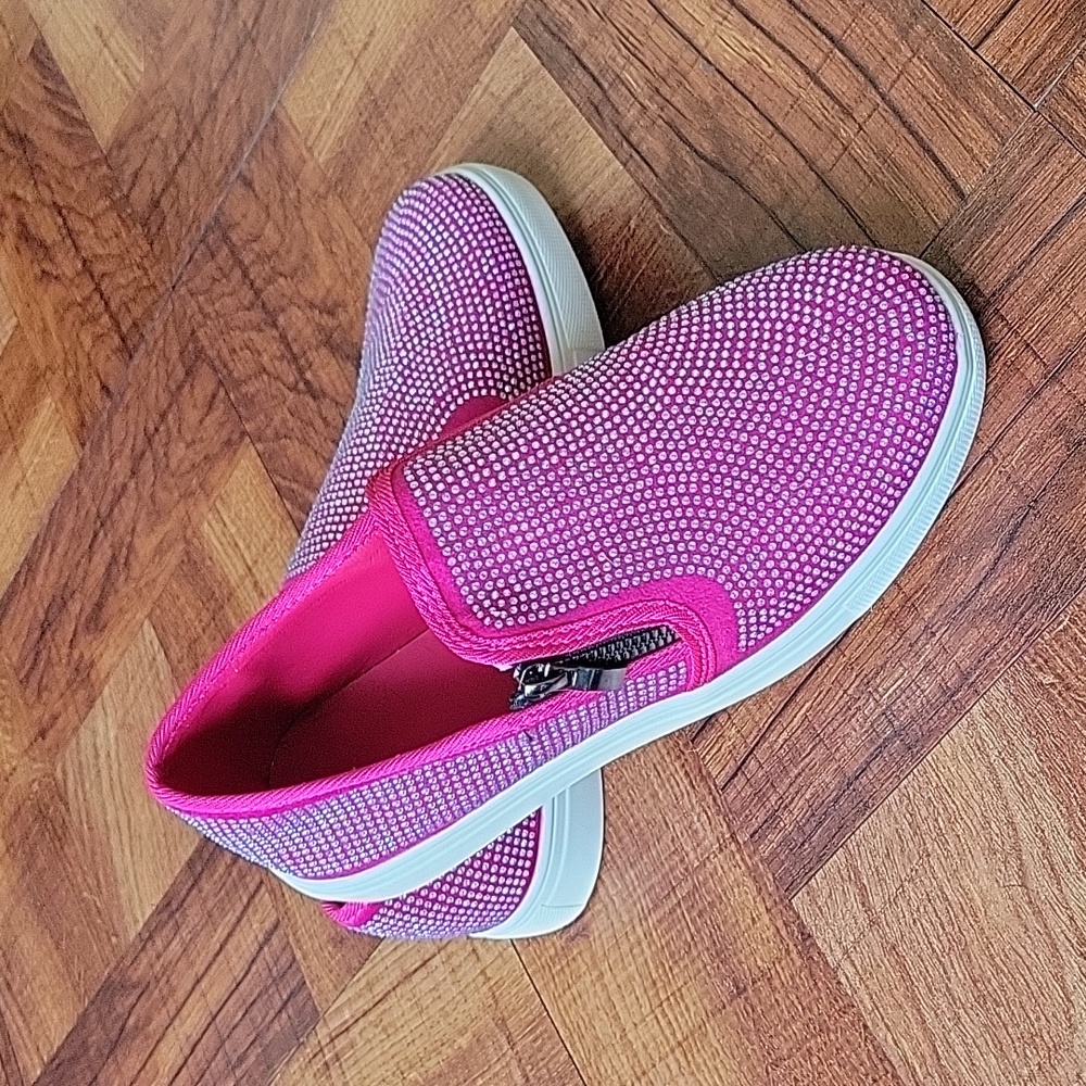 Rhinestone Slip-on Shoes